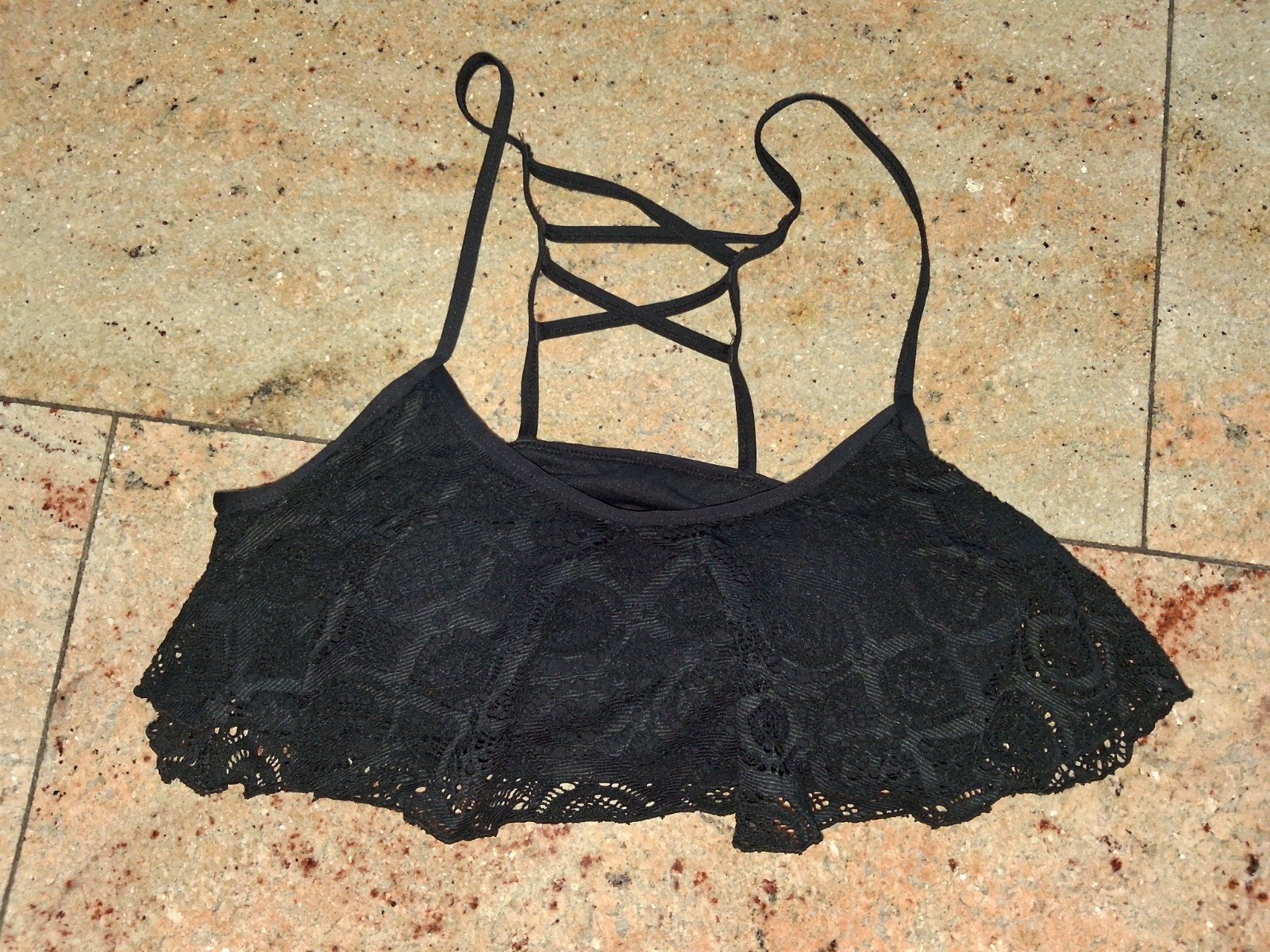 bikini topje, topje, zwart, mt 38, Kleding | Dames, Ophalen of Verzenden, Zo goed als nieuw, Zwart, Bikini