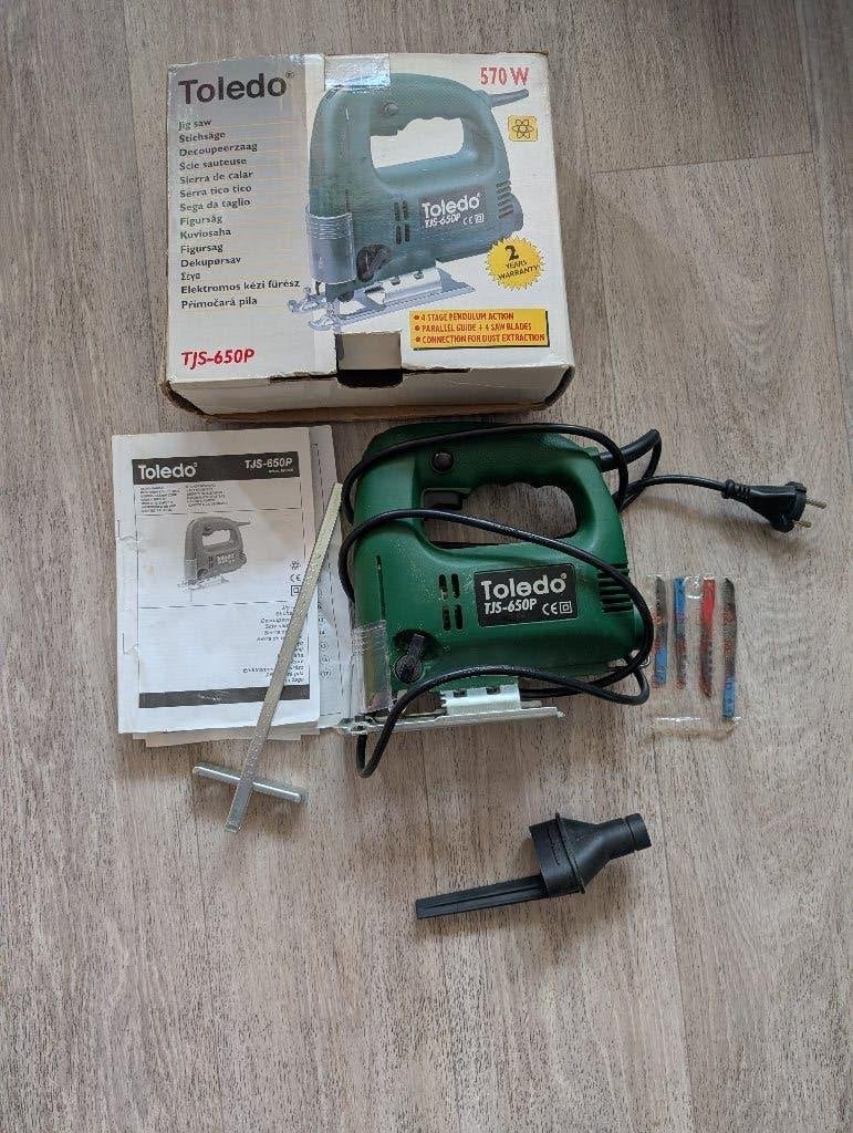 Toledo Decoupeerzaag, Doe-het-zelf en Verbouw, Gereedschap | Zaagmachines, Decoupeerzaag, 600 tot 1200 watt, Ophalen of Verzenden