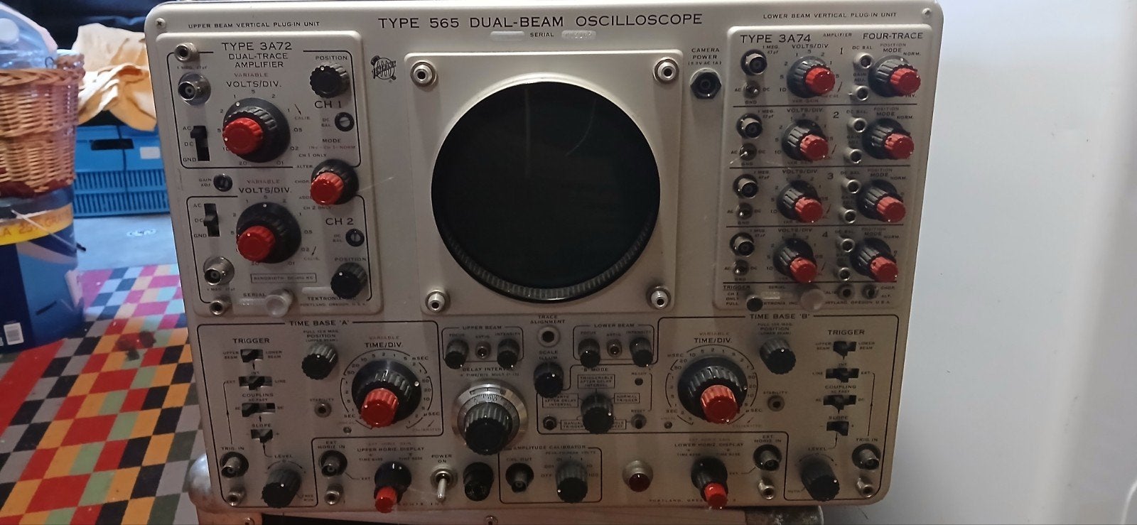 Tektronix 565 dual beam oscilloscoop, Hobby en Vrije tijd, Ophalen, Gebruikt
