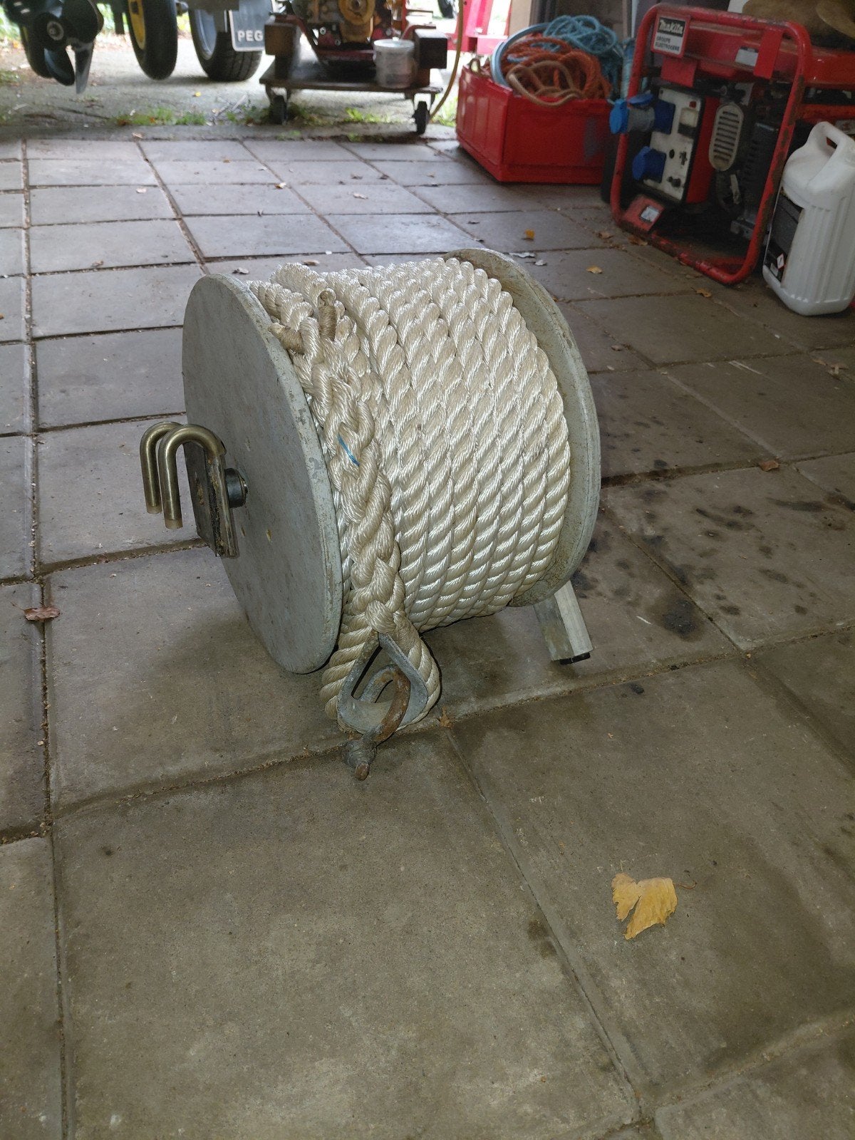 Stevige touwrol met ankerhaak - Ideaal voor boot of tuin, Ophalen, Overige typen