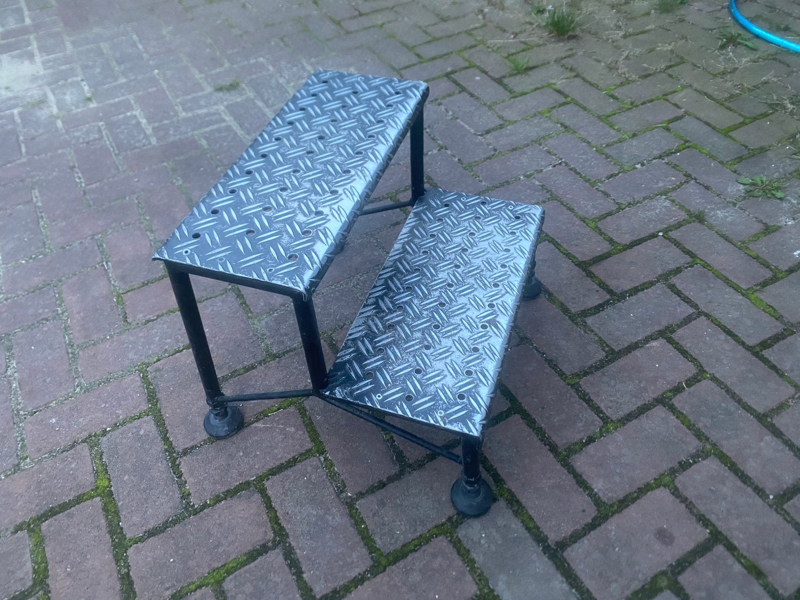 Caravan krukje opstapje staal, Caravans en Kamperen, Ophalen of Verzenden, Gebruikt