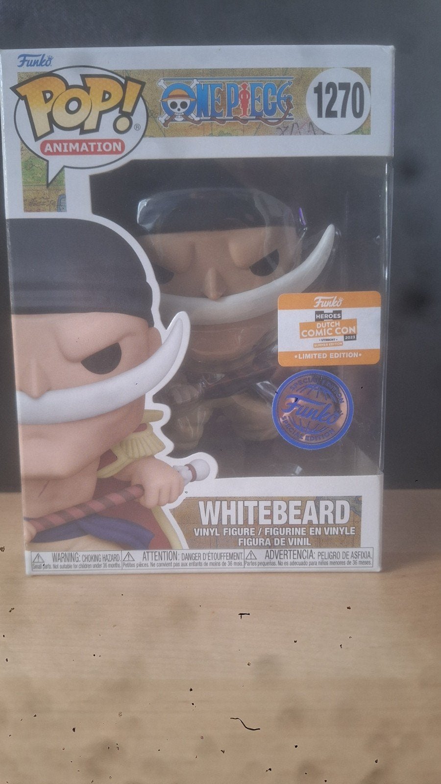 Funko Pop One Piece Whitebeard Heroes dutch Comic Con 2023, Ophalen of Verzenden, Nieuw