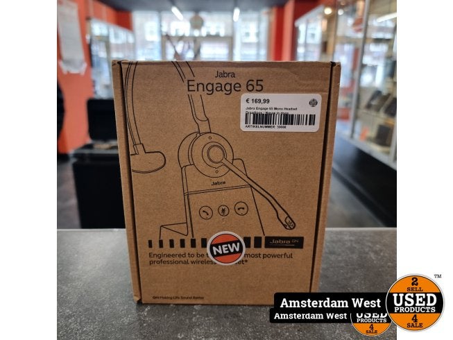 Jabra Engage 65 Mono Headset Draadloos | Nieuw in doos