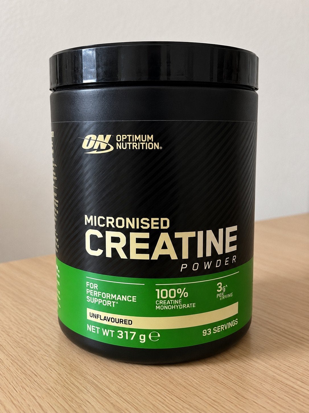 Optimum Nutrition Micronised Creatine Poeder (317g), Ophalen of Verzenden, Zo goed als nieuw, Poeder of Drank