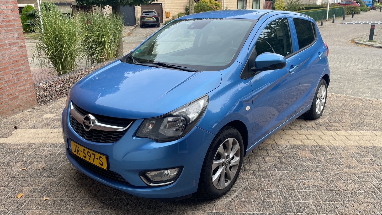 Opel Karl 1.0 Ecoflex 55KW 2016 Blauw, Auto's, Voorwielaandrijving, 839 kg, 74 pk, Blauw