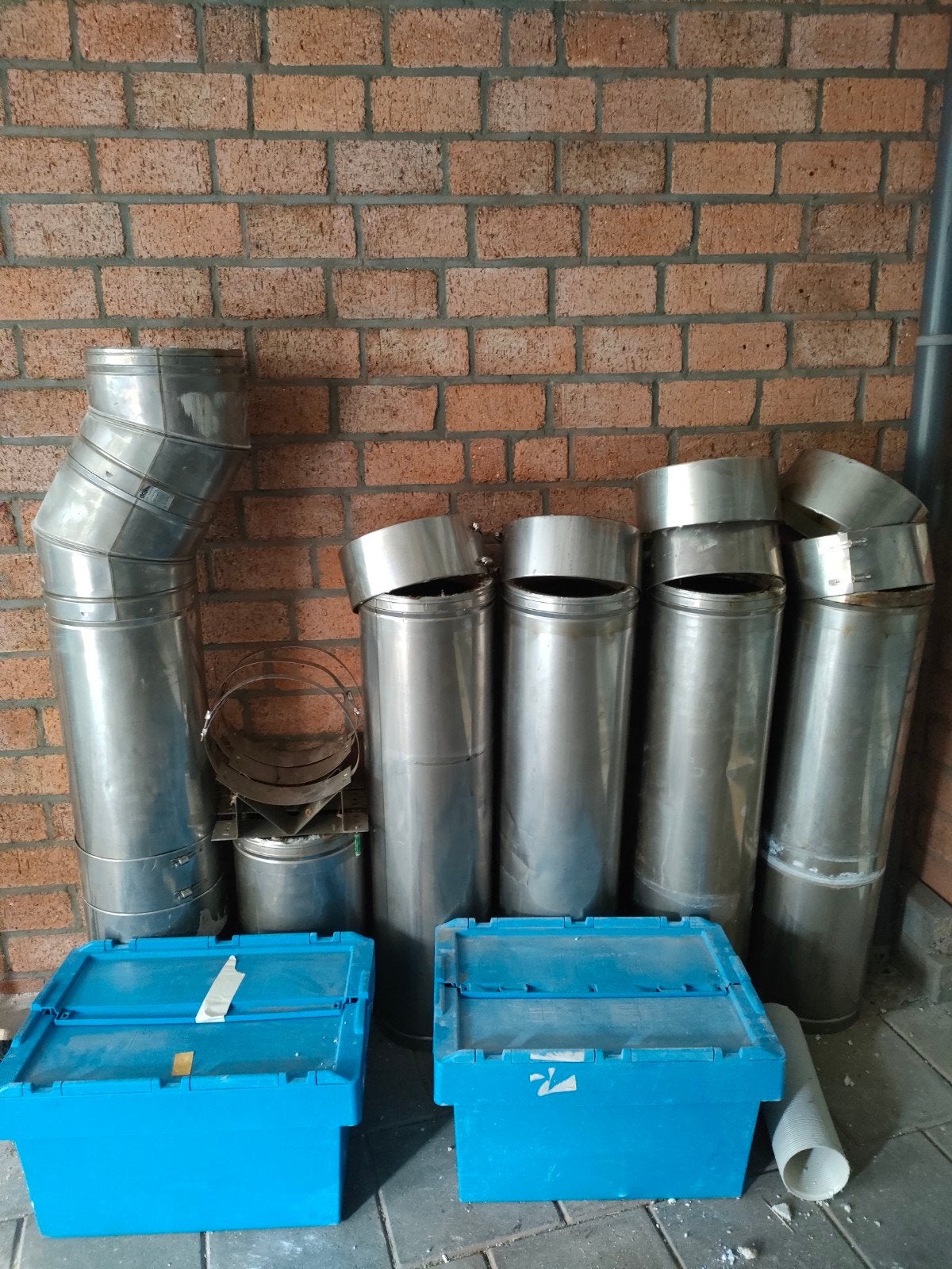 Dubbelwandige kachelpijp, Doe-het-zelf en Verbouw, Ventilatie en Afzuiging, Ophalen, Afzuiger