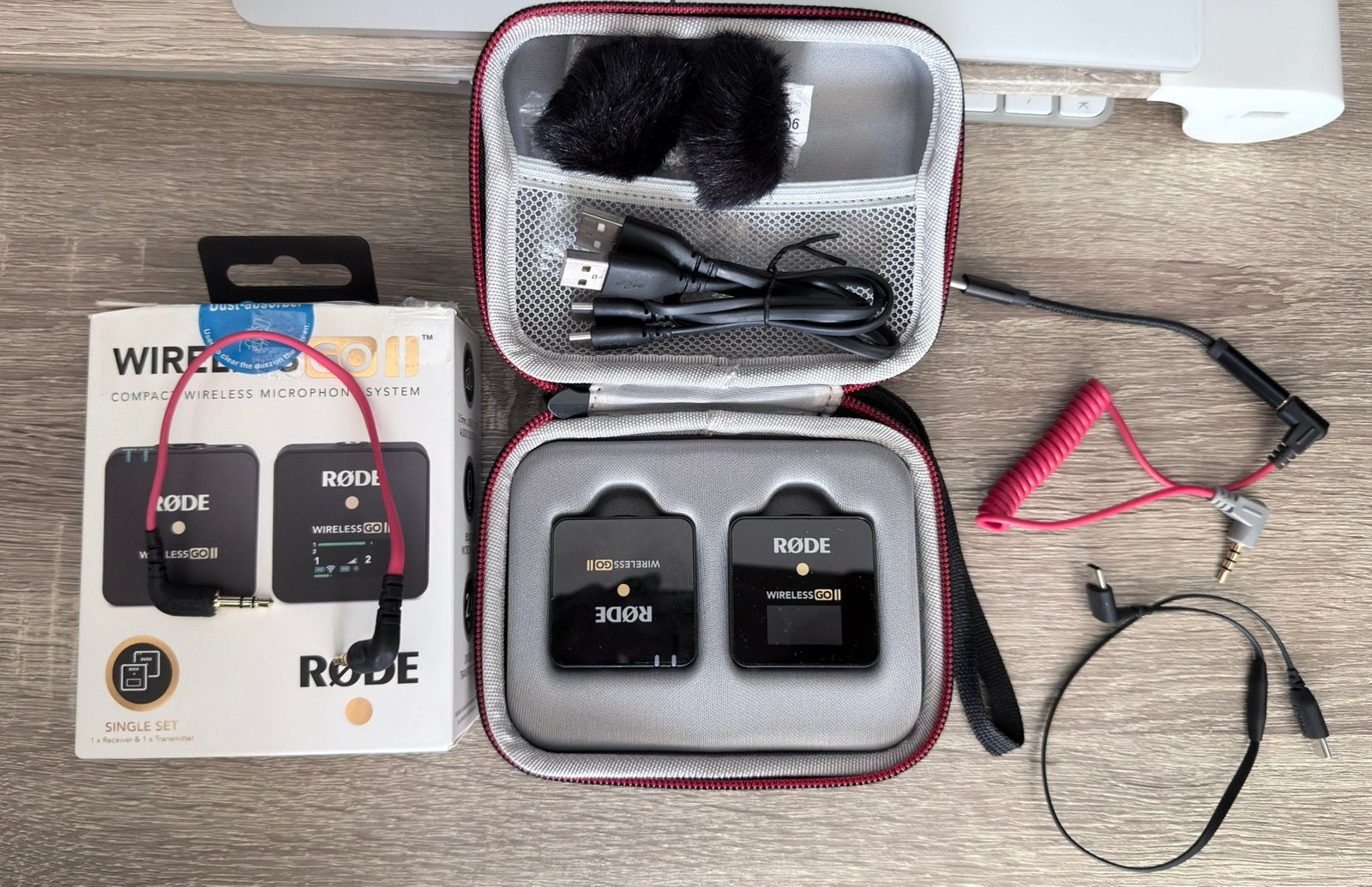 RØDE Wireless GO II, Ophalen of Verzenden, Zo goed als nieuw, Studiomicrofoon, Draadloos