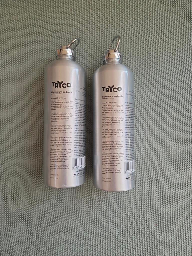 2x Tryco Aluminium Warmtekruik - Zo goed als nieuw, Ophalen, Zo goed als nieuw