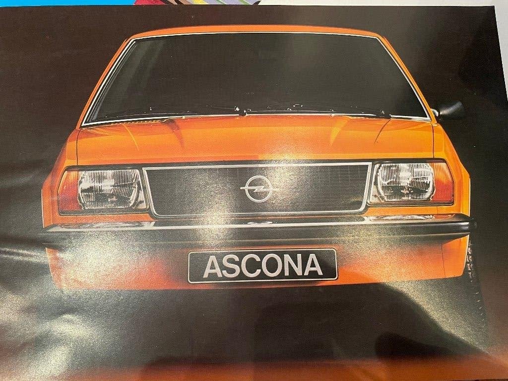 Folder van Opel Ascona, gedrukt okt.1975, Duits, Boeken, Auto's | Folders en Tijdschriften, Ophalen of Verzenden, Nieuw, Opel