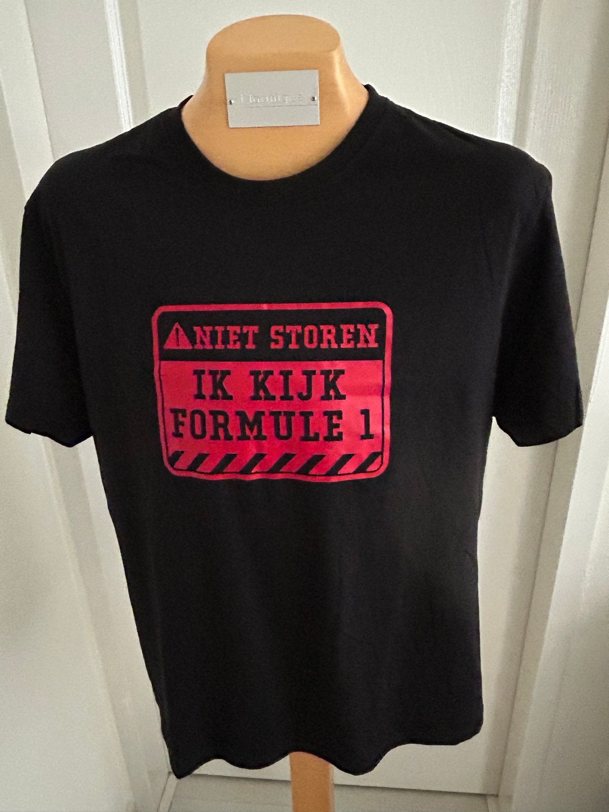 Nieuw T-shirt "Niet storen, ik kijk Formule 1" - Zwart, XL, Ophalen of Verzenden, Zo goed als nieuw, Maat 56/58 (XL), Zwart