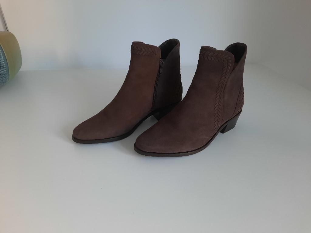 enkel laarsjes HASSIA grijs/ fango suède nieuw maat 38, Kleding | Dames, Schoenen, Hassia, Lage of Enkellaarzen, Nieuw, Ophalen of Verzenden