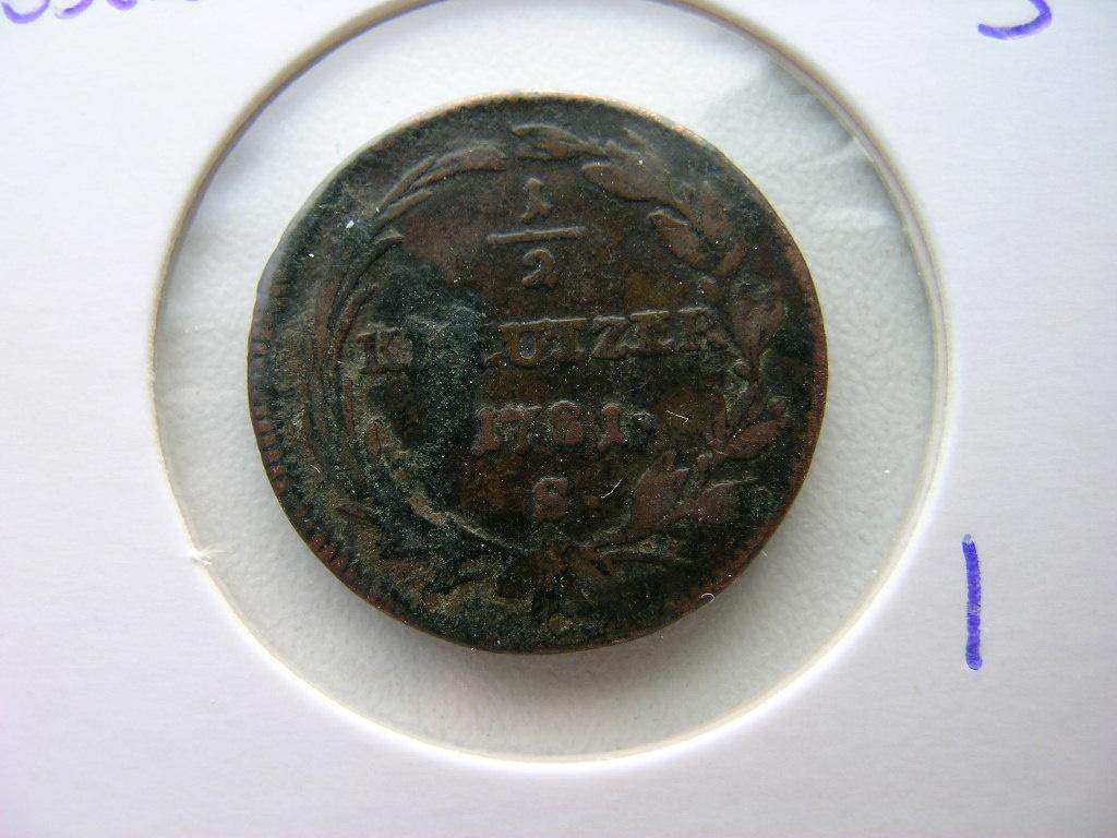 1/2 Kreutzer 1781 S Oostenrijk, Ophalen of Verzenden, Oostenrijk, Losse munt