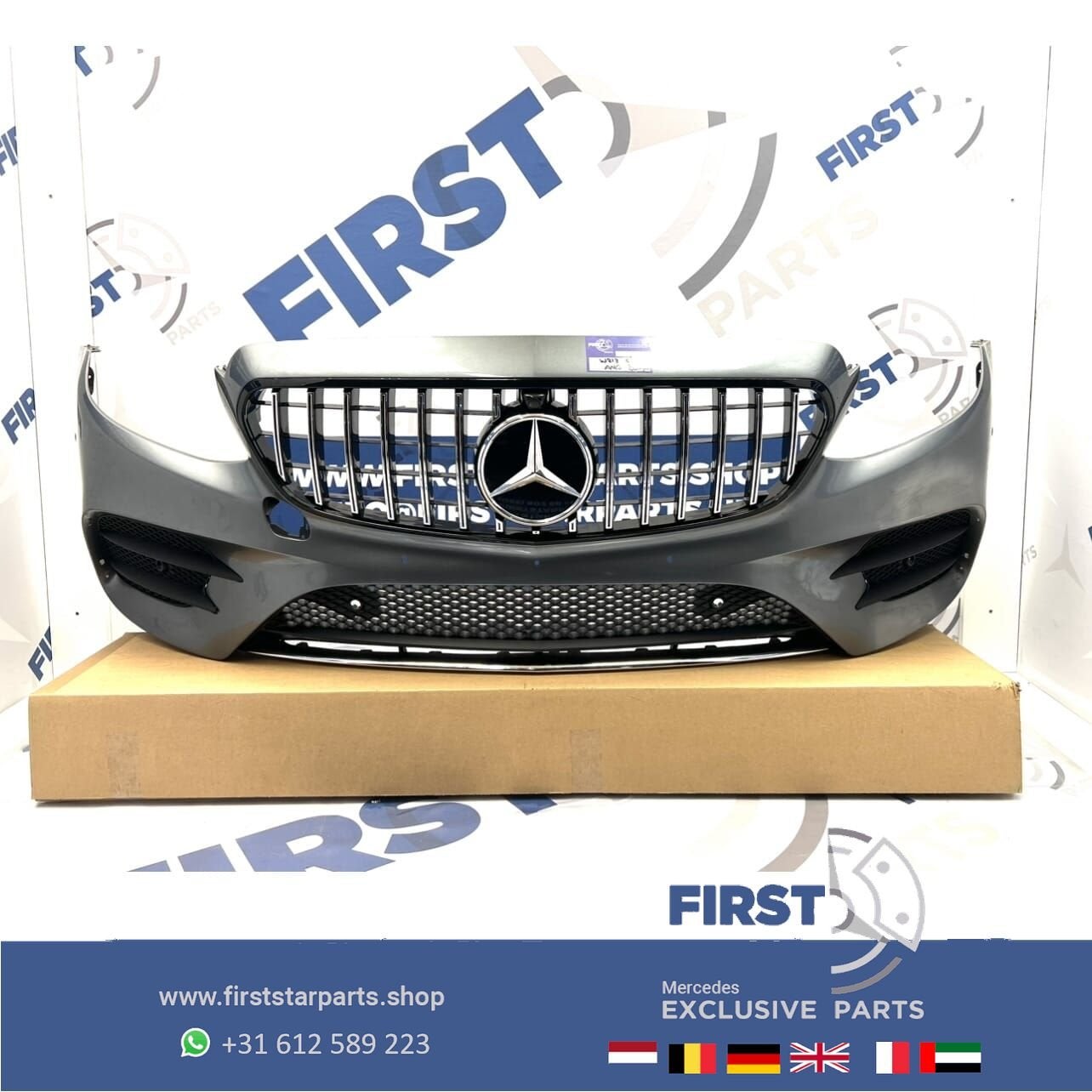 W213 BUMPER AMG LINE VOORBUMPER COMPLEET + GT GRIL Mercedes, Auto-onderdelen, Carrosserie en Plaatwerk, Gebruikt, -, Voor, Ophalen of Verzenden