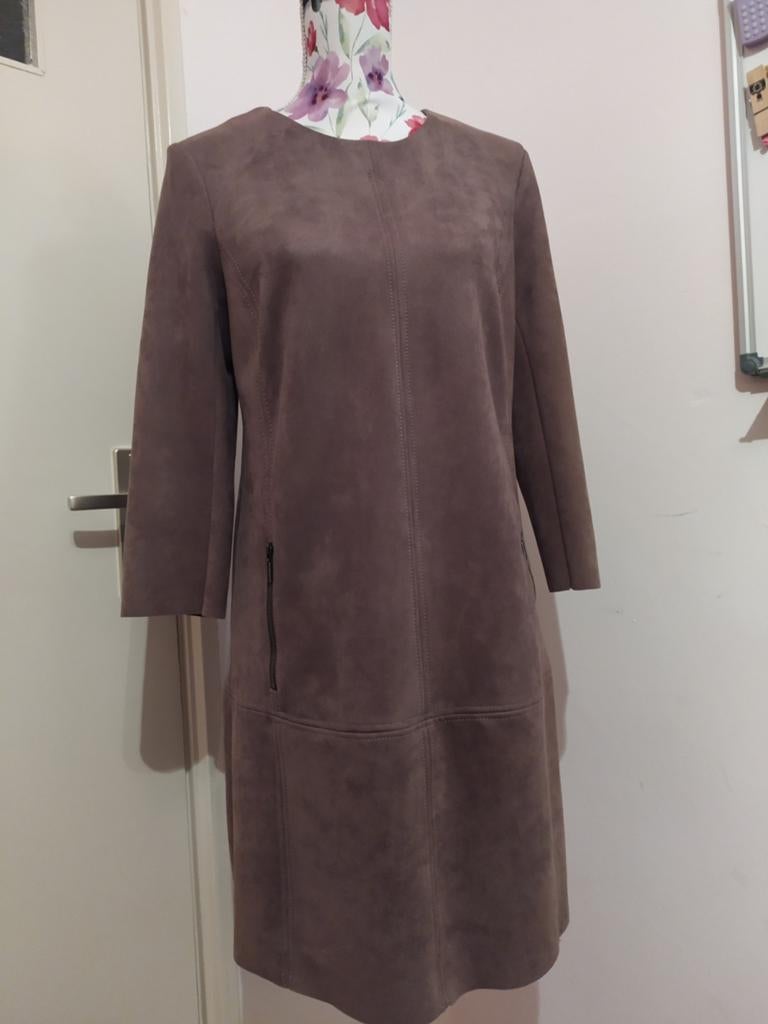 Jake's suède korte jurk maat 38, Kleding | Dames, Maat 38/40 (M), Bruin, Ophalen of Verzenden, Zo goed als nieuw
