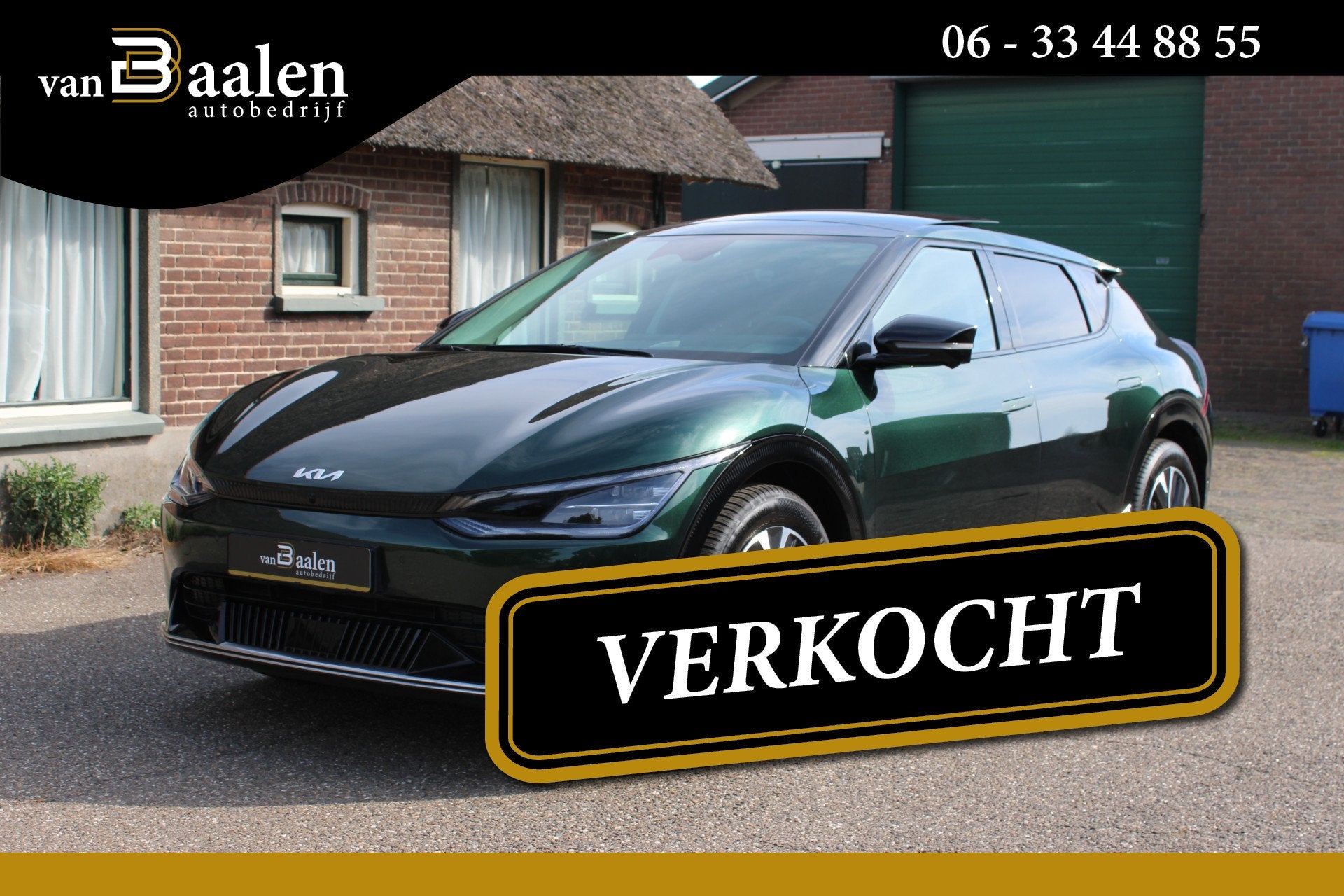 Kia Ev6 Plus 77.4 kWh EARTH *VERKOCHT!* (bj 2022, automaat), Auto's, Automaat, Achterwielaandrijving, Gebruikt, Zwart