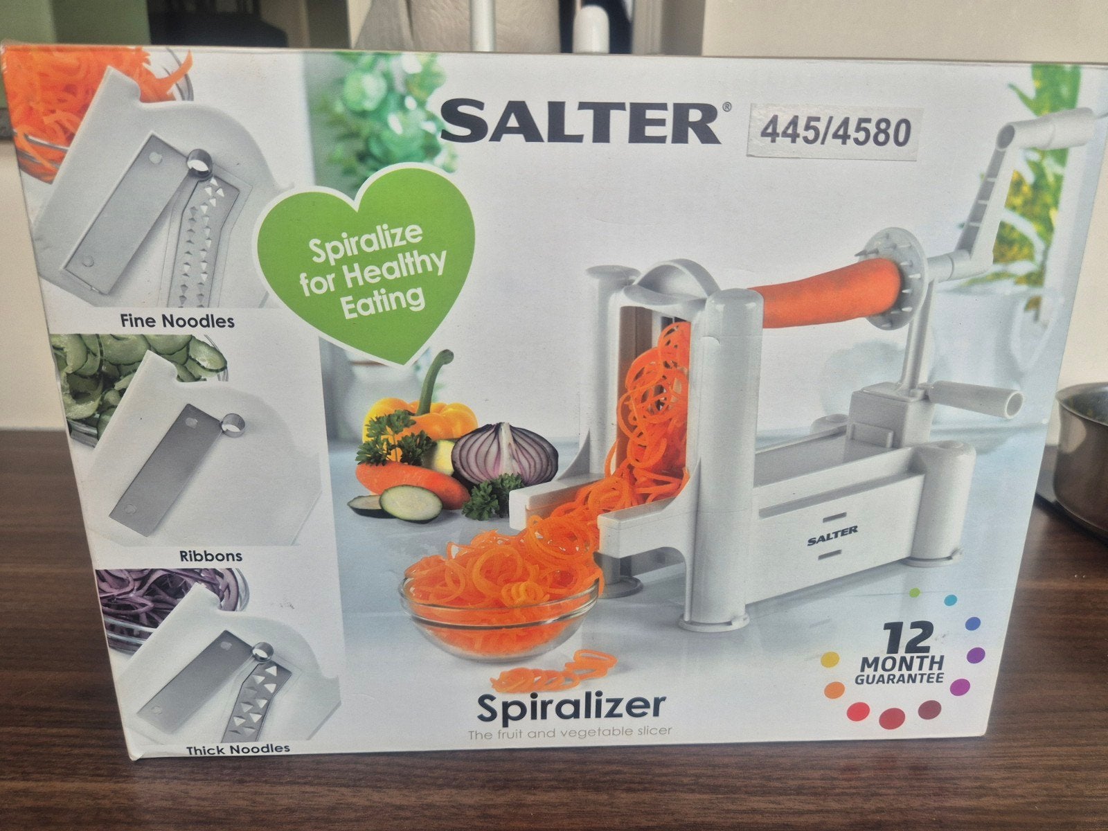 Kitchen Salter Spiraalsnijder - Groente en Fruit, Overige typen, Kunststof, Ophalen of Verzenden, Zo goed als nieuw