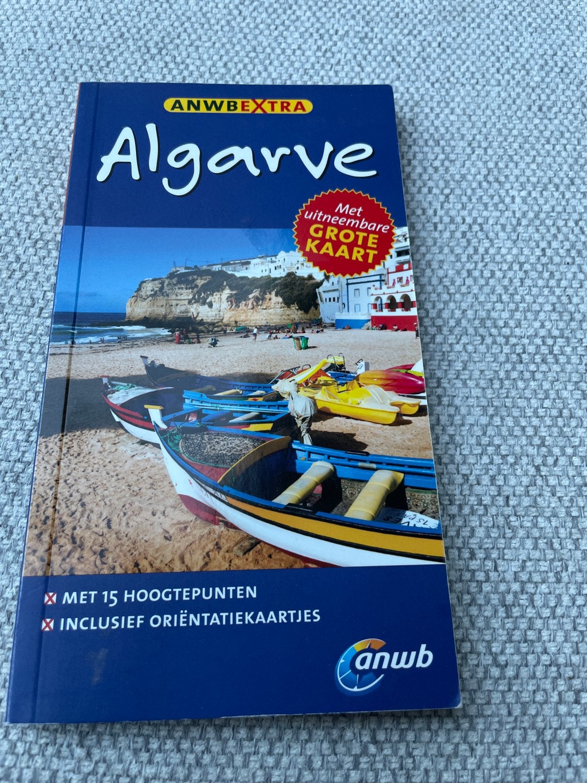 ANWB Extra Reisgids Algarve met uitneembare kaart, Europa, Ophalen of Verzenden, Zo goed als nieuw, Reisgids of -boek