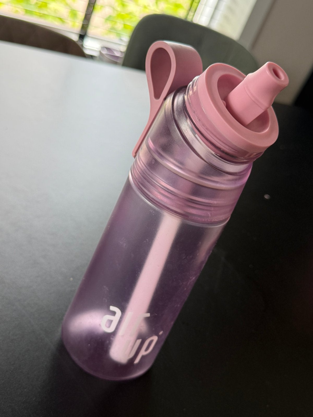 Paarse / roze air up fles, Ophalen of Verzenden