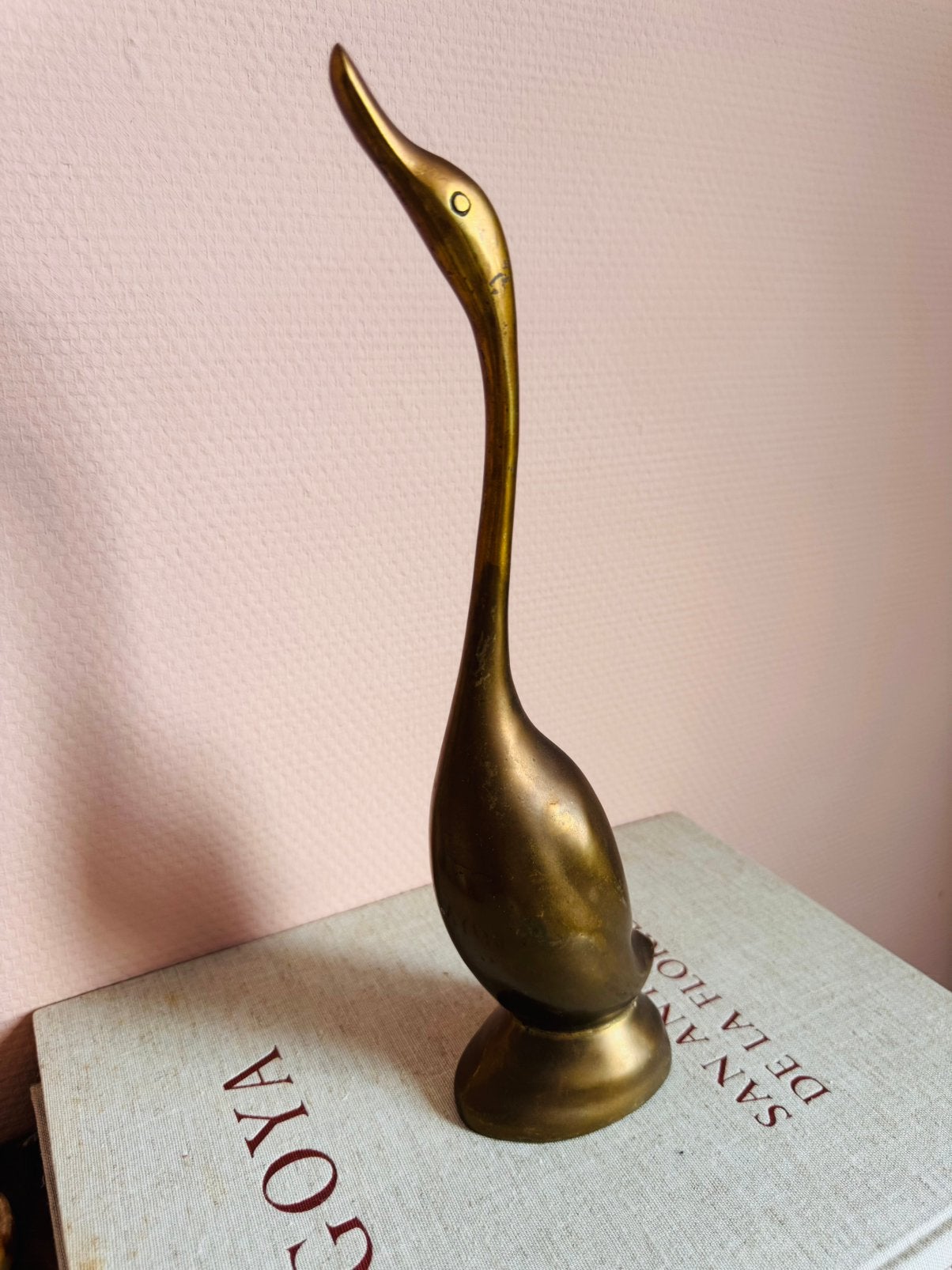 Vintage Messing vogel groot, Ophalen of Verzenden