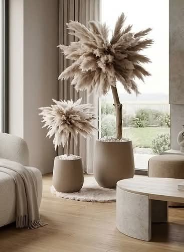 Pampasbomen (set) | pampasboom | pampas boom, Binnen, Natuurlijk materiaal, Handgemaakt, Nieuw