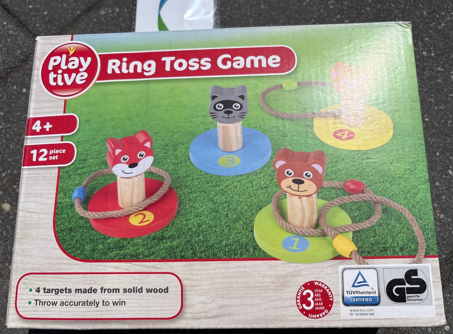 Playtive Houten Ringwerpspel - Ring Toss Game, goede staat!, Ophalen of Verzenden, Zo goed als nieuw