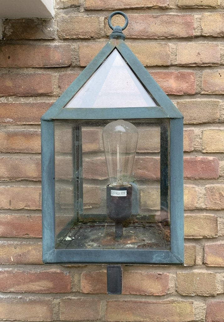 Buiten lantaarns, tuin verlichting  2 stuks, Overige merken, Gebruikt, Zwart, E27 (groot)