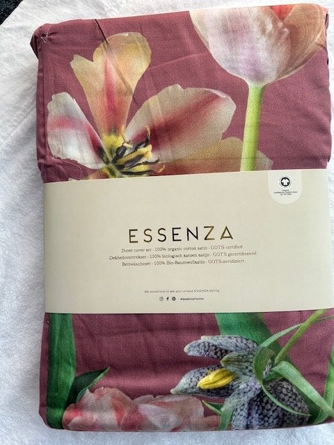 Essenza Dekbedovertrek 260 100% Organic Satijn Katoen, Lits-jumeaux, Essenza, Dekbedovertrek, Katoen