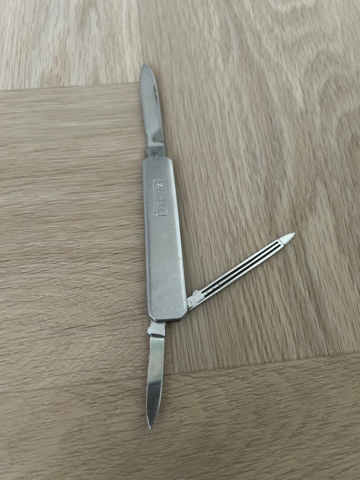 Vintage Perutz zakmes - Solingen RVS, Ophalen of Verzenden