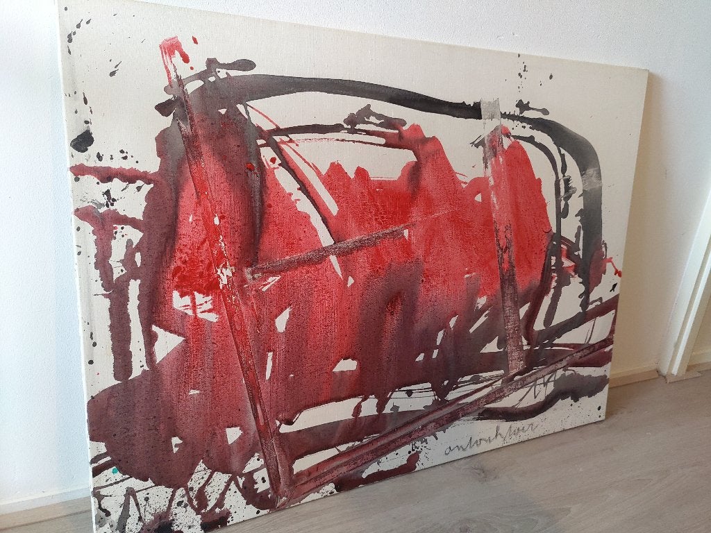 Anton Heyboer "Vinkevener" op linnen geschilderd, Ophalen of Verzenden