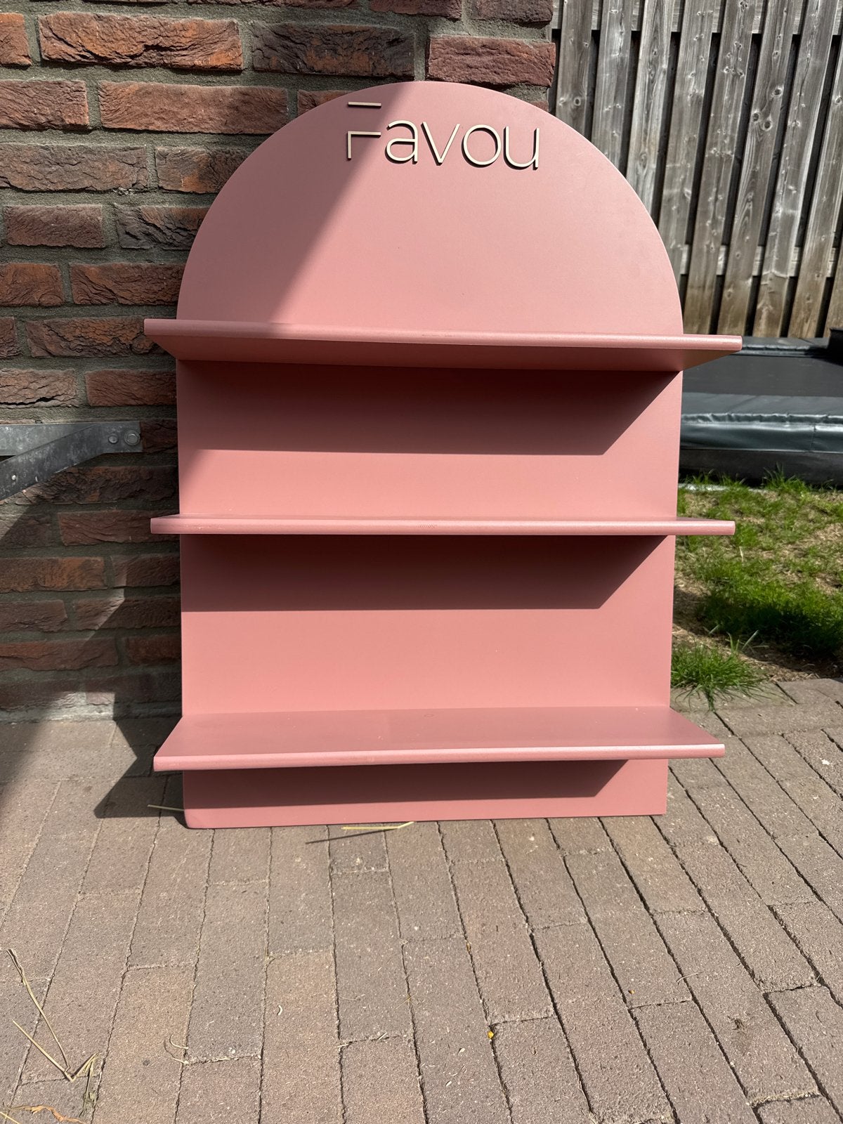 Uniek oud Roze Wandrek/Muurplank - JYSK Basis, Ophalen, Zo goed als nieuw