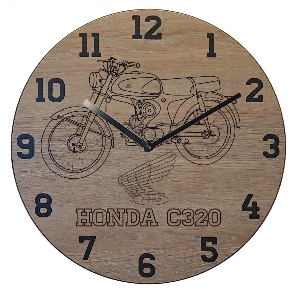 Honda C320 - Thema klok, Ophalen of Verzenden, Nieuw, Wandklok