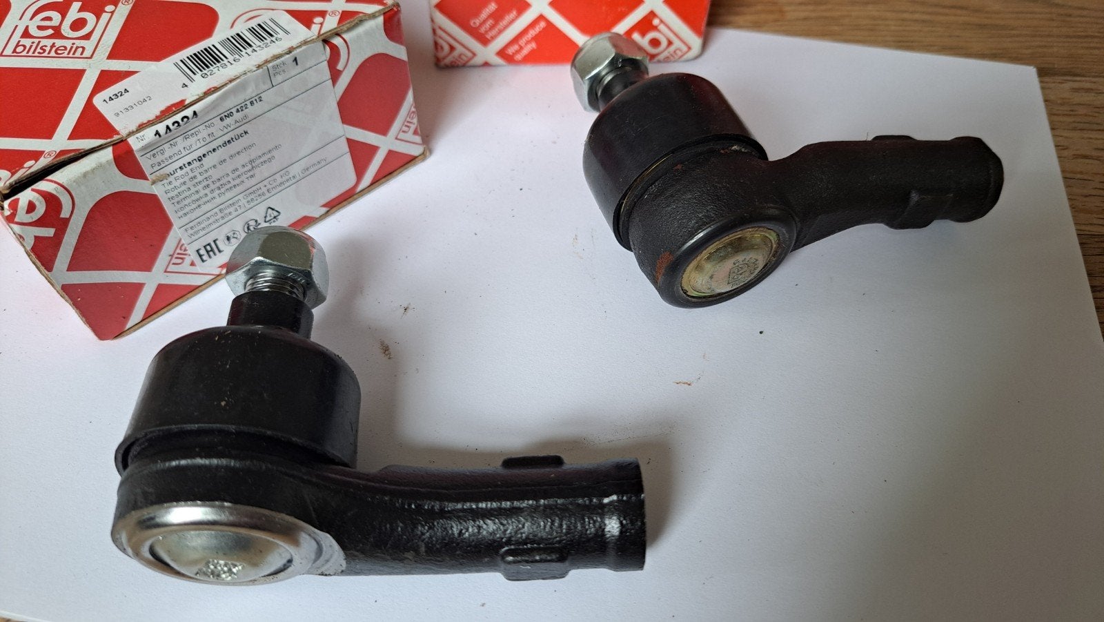 Set Tie Rod End VWAudi 6NO422811 Nr.143246 NO422812 Nr.14322, Ophalen of Verzenden, Nieuw, Audi