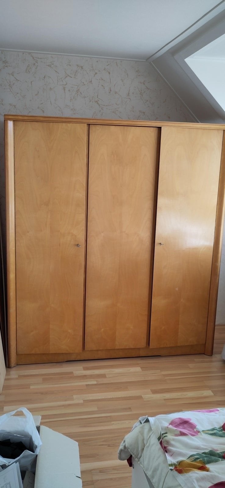 Houten kledingkast met planken en hangruimte, Huis en Inrichting, Ophalen, Gebruikt, 150 tot 200 cm, 150 tot 200 cm