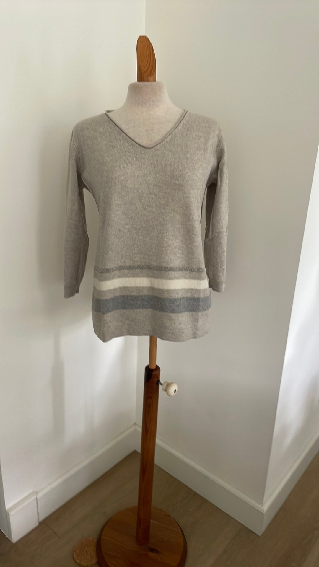 Trui van Fabiana Filippi, mt M, wol/zijde/cashmere, Verzenden, Gedragen, Maat 38/40 (M), Beige