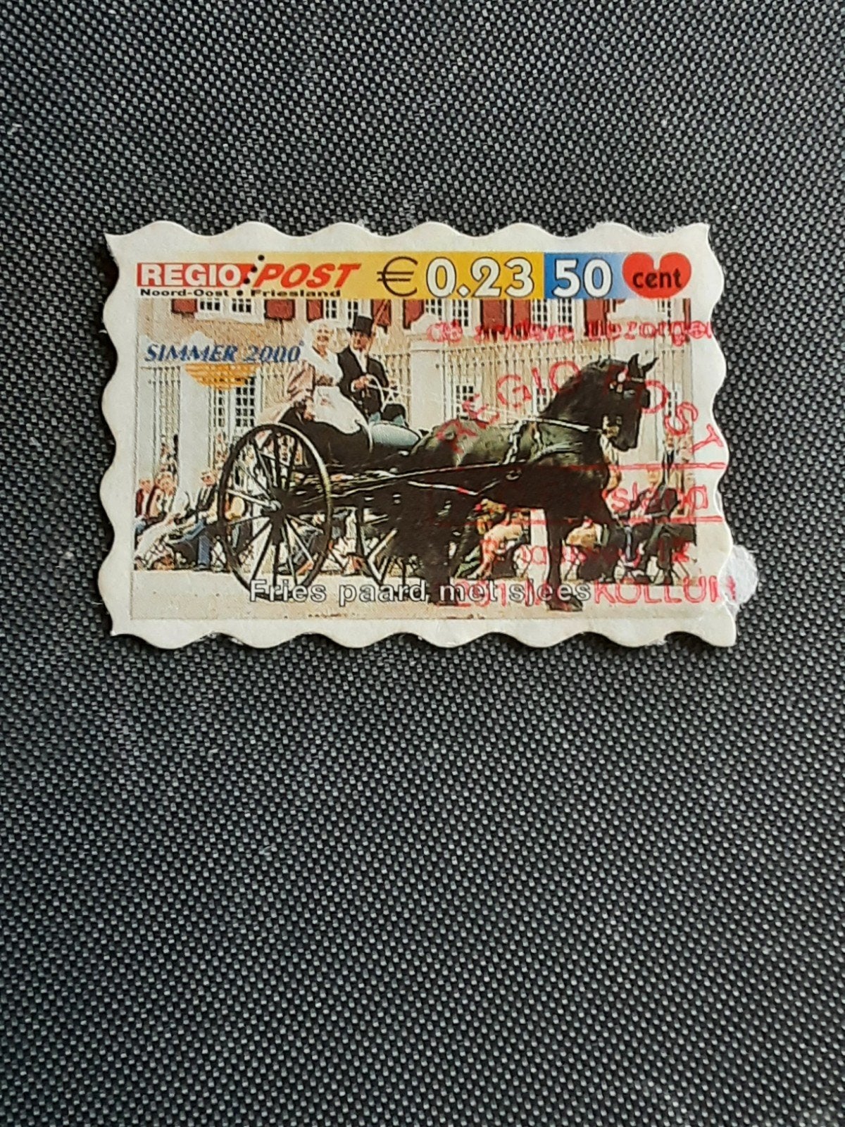 Regiopost.  Fries paard met sjees  ( gest), Ophalen of Verzenden
