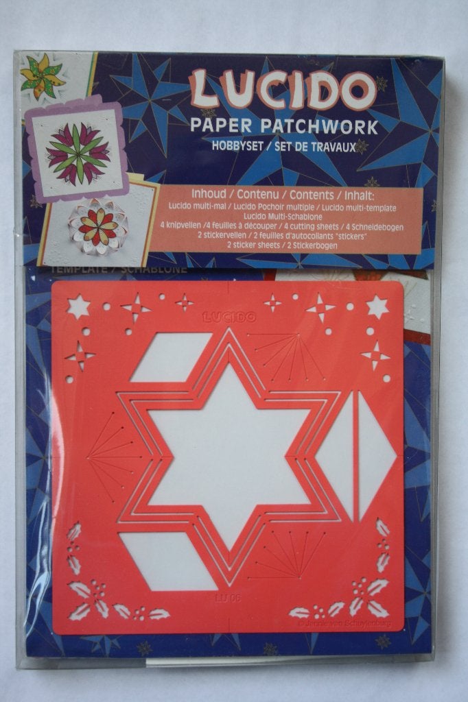 Lucido paper patchworkset ster 6 punten, Verzenden, Nieuw, Kerst, Pons of Mal