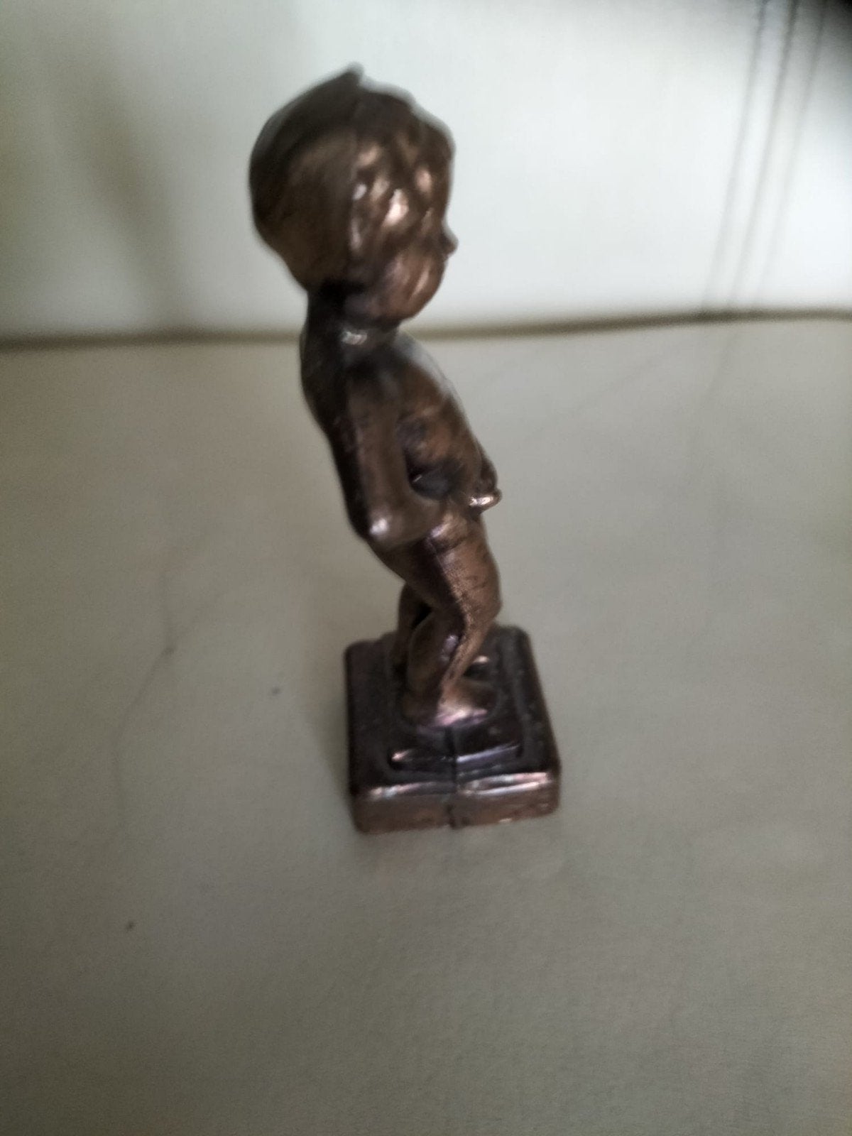 Vintage Manneken Pis beeldje - Brons, Ophalen of Verzenden
