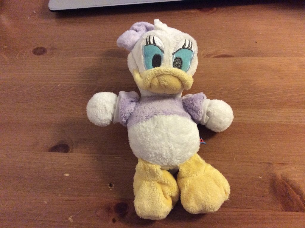 Katrien duck knuffel 20 cm, zgan, Disney, Ophalen of Verzenden, Met label, Eend