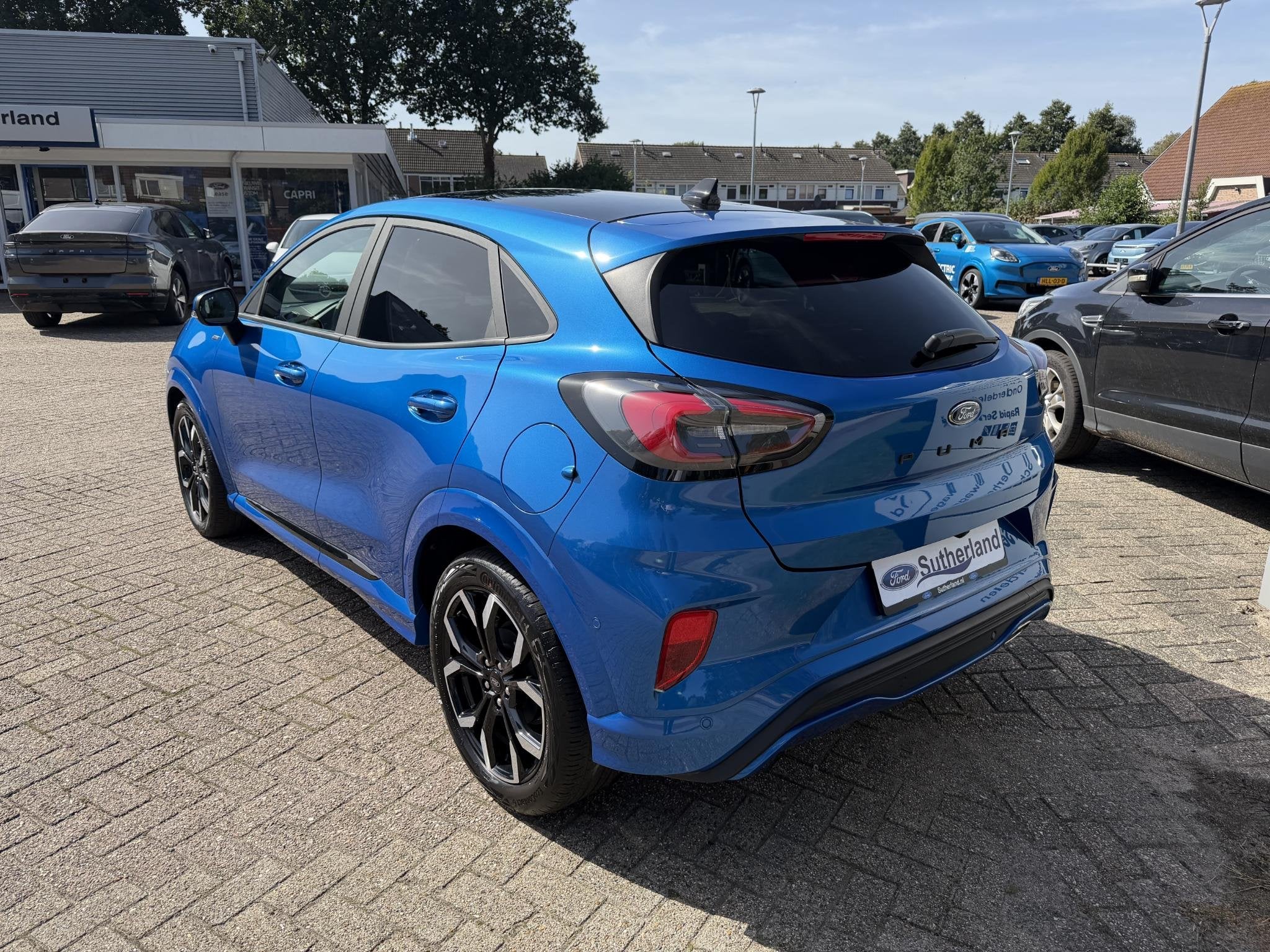 Ford Puma 1.0 EcoBoost Hybrid ST-Line X 125pk | Driver Assis, Voorwielaandrijving, 125 pk, Blauw, Leder en Stof