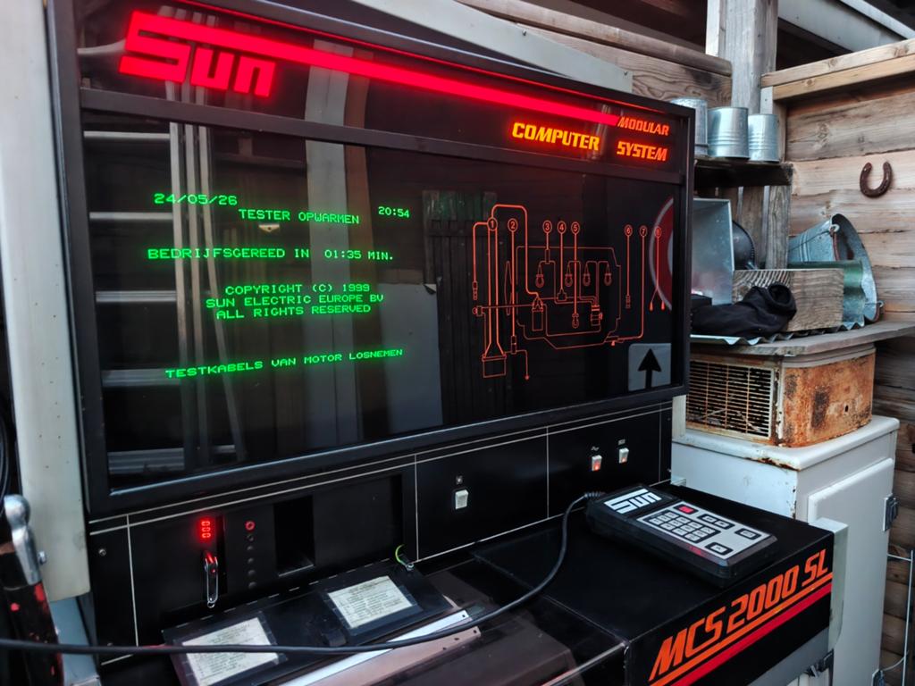 Sun Motortester/ diagnose tester MCS 2000sl, Ophalen