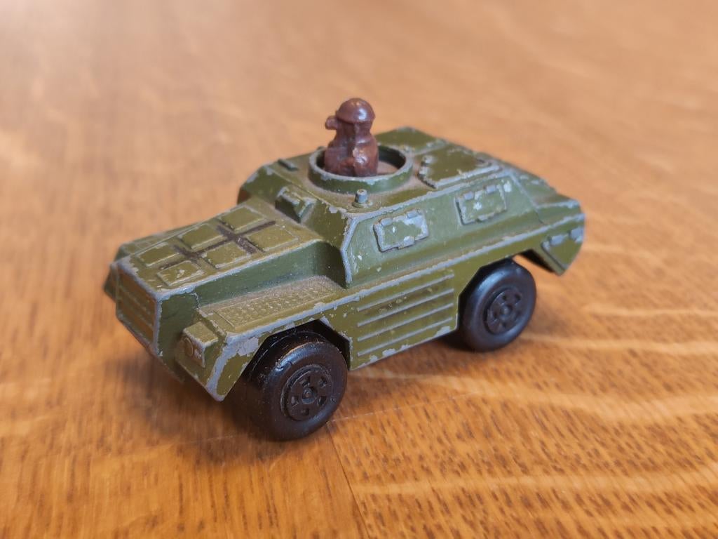Matchbox Stoat GROEN Leger, Ophalen of Verzenden, Zo goed als nieuw, Auto