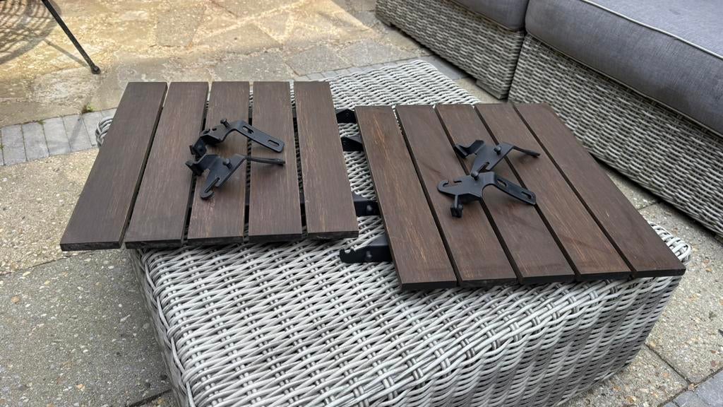 2x Zijtafel Black Bastard Large, Verzenden, Zo goed als nieuw