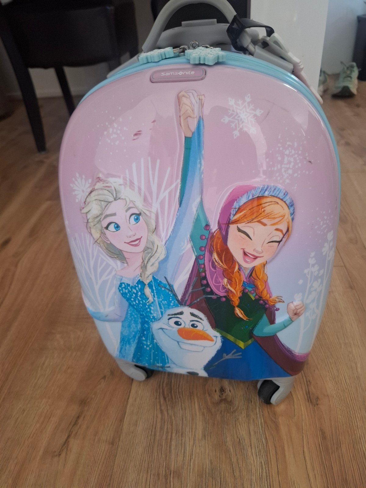 Samsonite Disney Frozen Koffer en Rugzak Set, Ophalen, 40 tot 60 cm, Wieltjes, Gebruikt