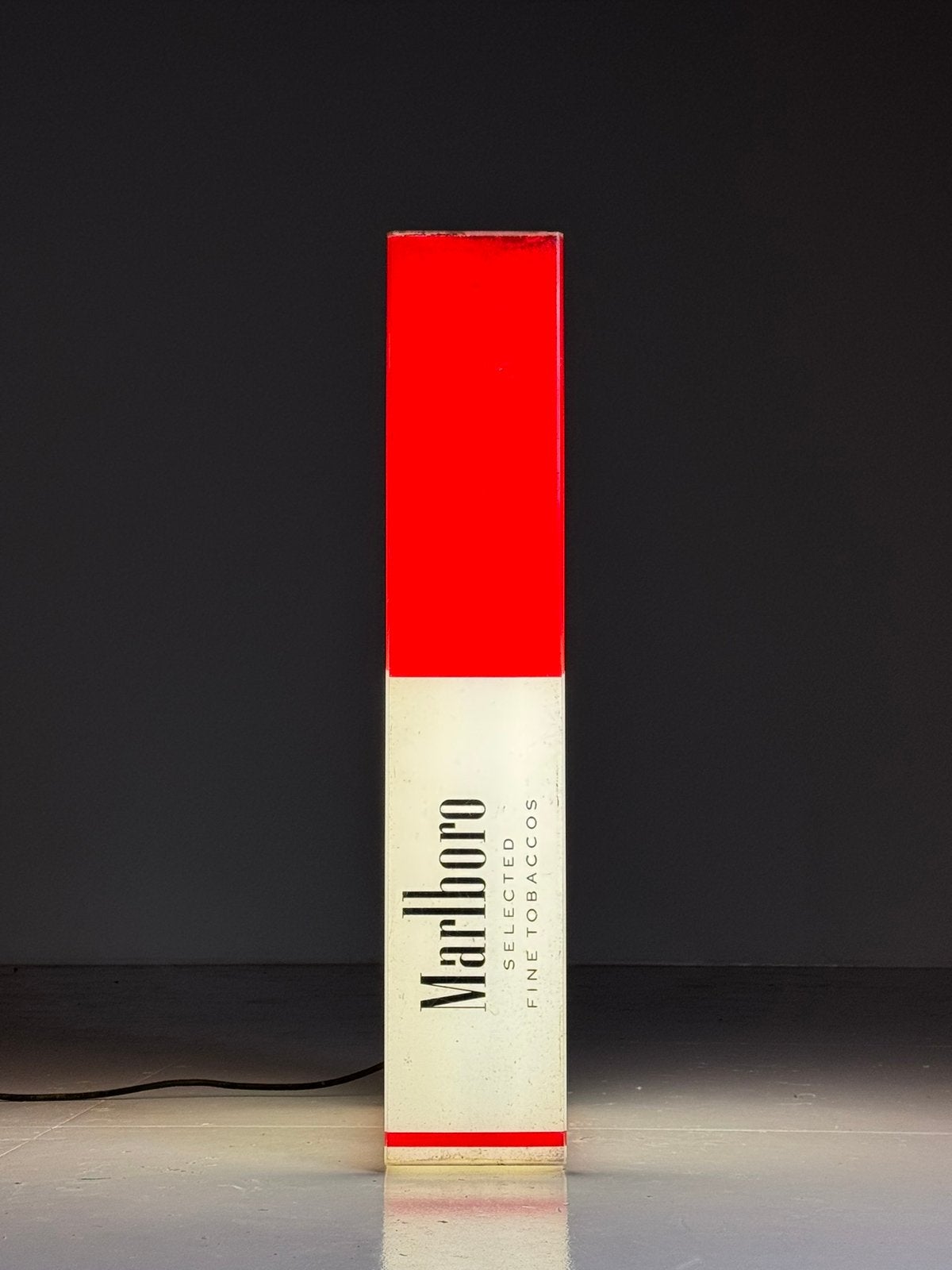 Marlboro Lichtbak vintage 1980-1990, Ophalen, Gebruikt, Lichtbak of (neon) lamp
