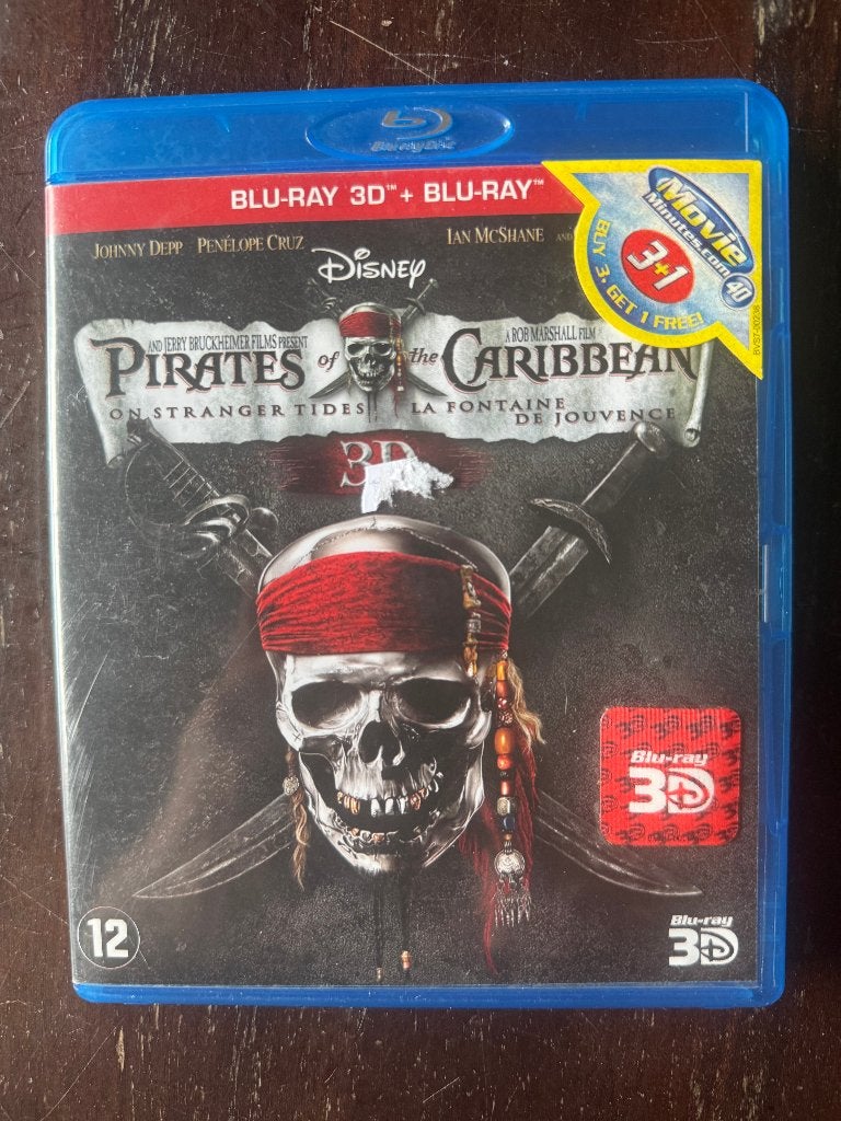 Pirates of the Caribbean On Stranger Tides (3D Blu Ray + Blu, Avontuur, Nederlands, Film, Boxset