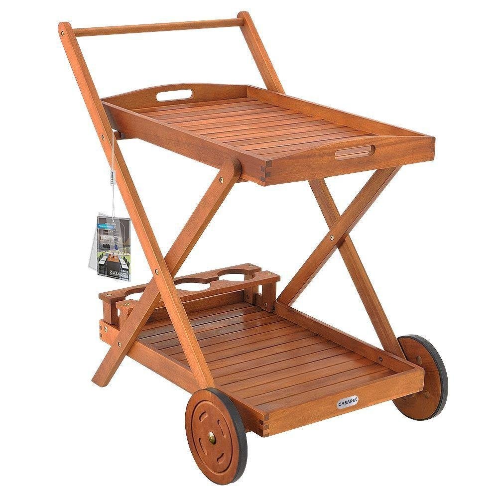 Serveerwagen serveertrolley theetafel hout GRATIS BEZORGD!, Met opstaande rand, Verzenden, Nieuw, Overige typen