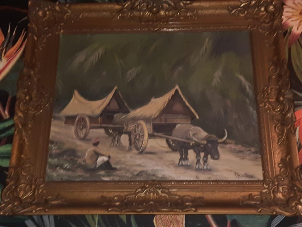 Schilderij pastel, Ophalen of Verzenden