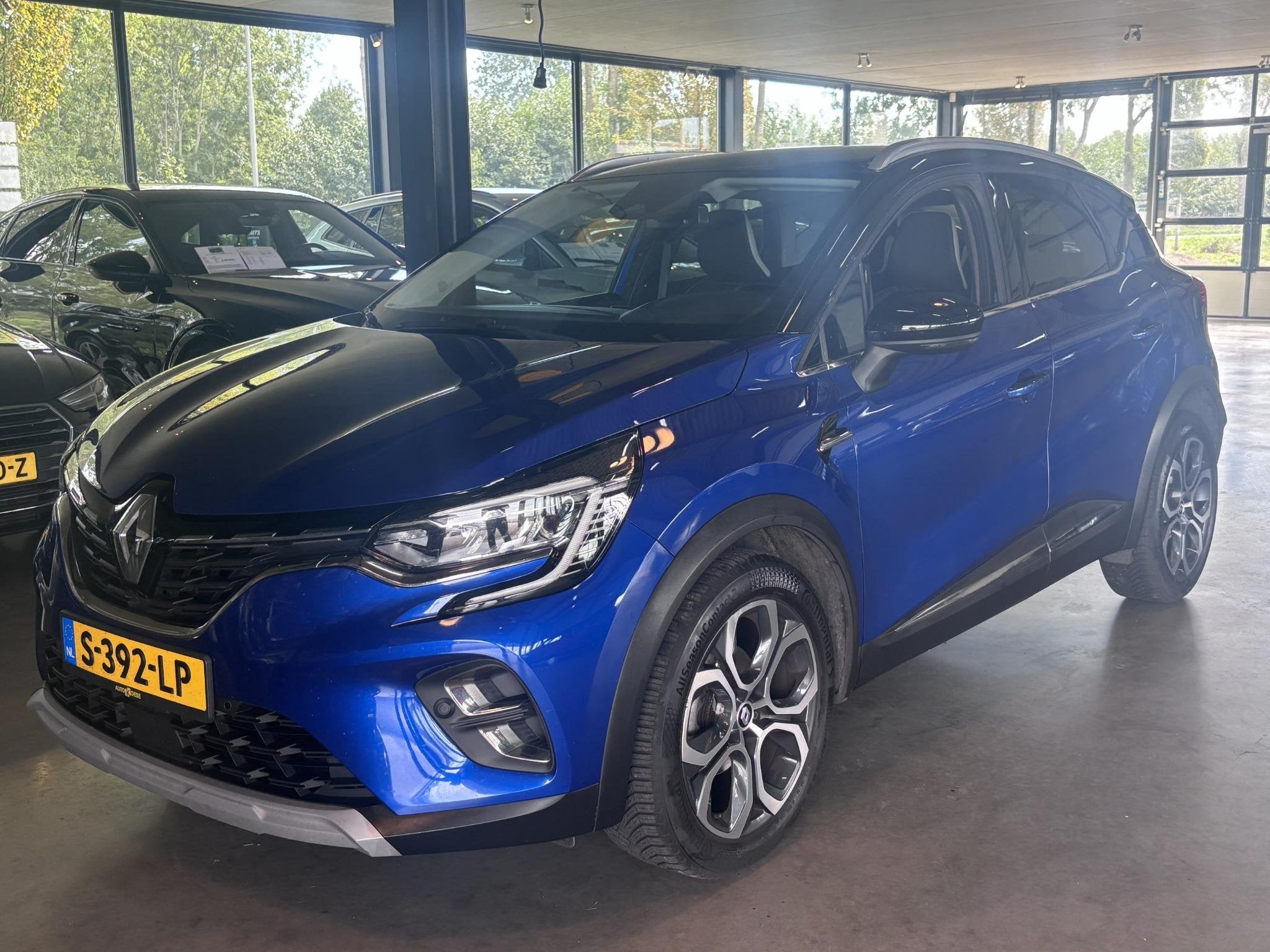 Renault Captur 1.3 TCe 140 R.S. Line, Auto's, Gebruikt, 4 cilinders, Blauw, Leder en Stof