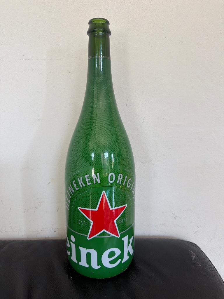 Lege fles Heineken 1,5 liter, Ophalen of Verzenden, Zo goed als nieuw, Verpakking