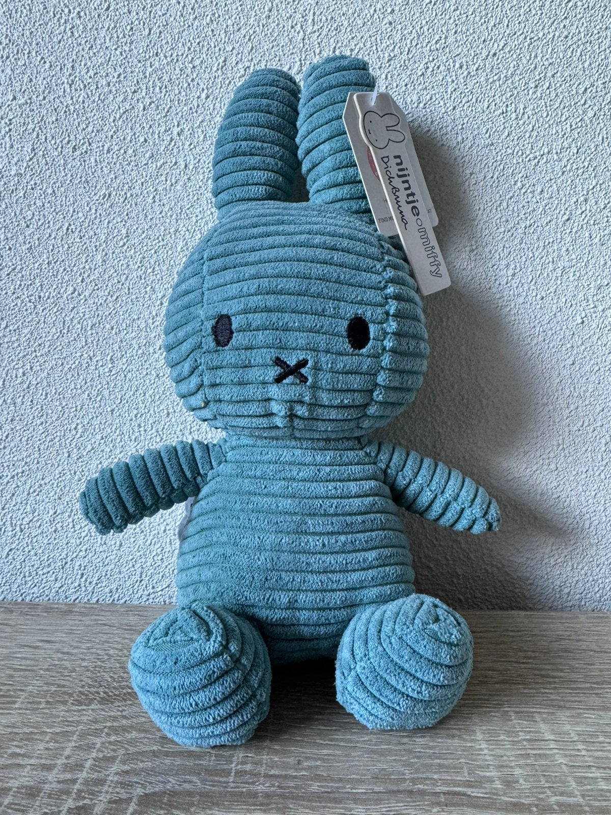 Nijntje knuffel, groen, corduroy stof, 23 cm, Groen, Nijntje, Ophalen of Verzenden, Met label